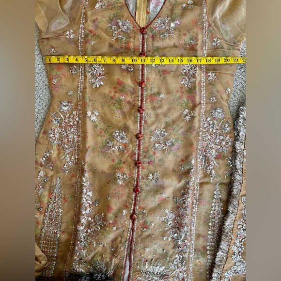 Pakistani Indian Brand Hussain Rehar festive fancy party wear dress suit - Picture 14 of 16